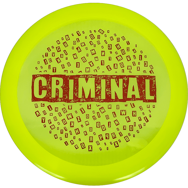 Dynamic Discs Criminal Dynamic Discs Criminal - Lucid / 174g - Yellow (Red Foil - Ransom Stamp) - Skyline Disc Golf