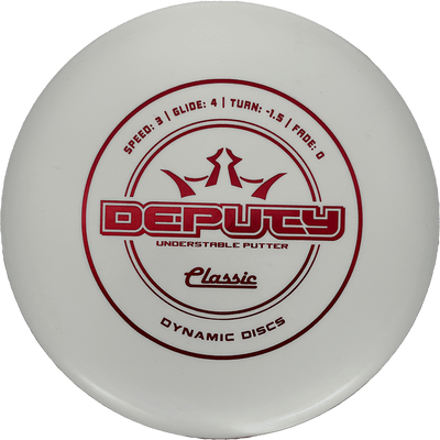 Dynamic Discs Deputy Dynamic Discs Deputy - Classic / 174g - White (Red Foil) - Skyline Disc Golf