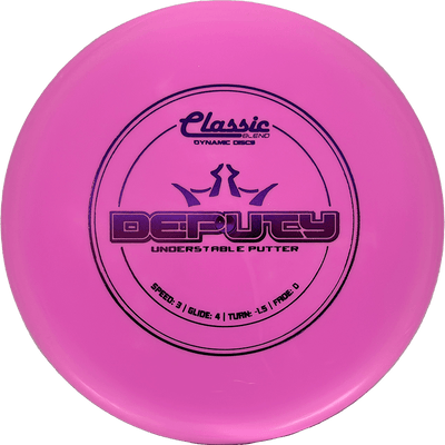 Dynamic Discs Deputy Dynamic Discs Deputy - Classic Blend / 173g - Pink (Purple Foil) - Skyline Disc Golf