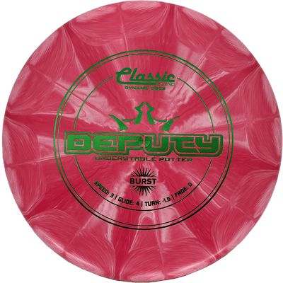 Dynamic Discs Deputy Dynamic Discs Deputy - Classic Blend Burst / 173g - Red Burst (Green Foil) - Skyline Disc Golf