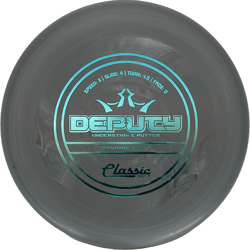 Dynamic Discs Deputy Dynamic Discs Deputy - Classic Soft / 175g - Gray Swirl (Light Blue Foil) *1018* - Skyline Disc Golf