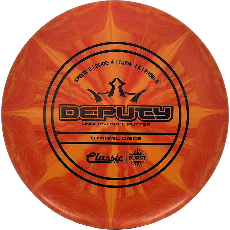 Dynamic Discs Deputy - Classic Soft Burst / 173g - Orange Burst (Black)