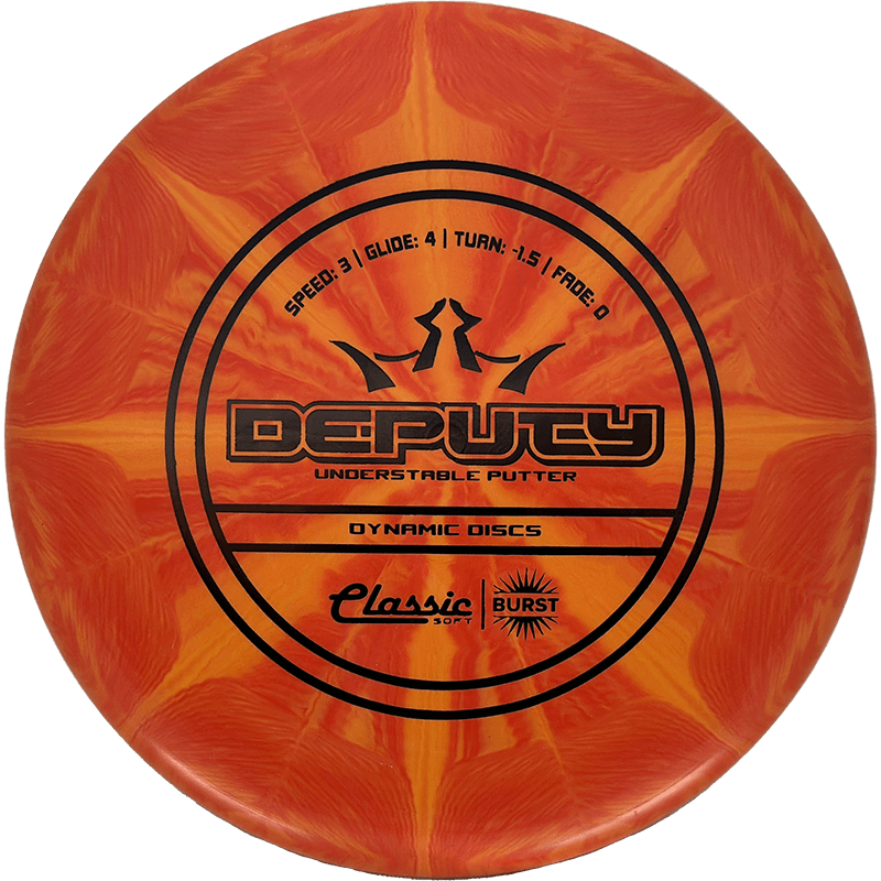 Dynamic Discs Deputy Dynamic Discs Deputy - Classic Soft Burst / 173g - Orange Burst (Black) - Skyline Disc Golf