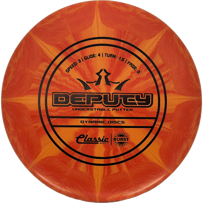 Dynamic Discs Deputy Dynamic Discs Deputy - Classic Soft Burst / 173g - Orange Burst (Black) - Skyline Disc Golf