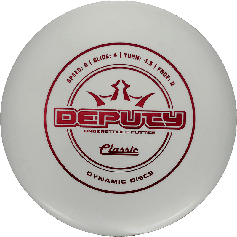 Dynamic Discs Deputy - Classic / 174g - White (Red Foil) - Skyline Disc Golf