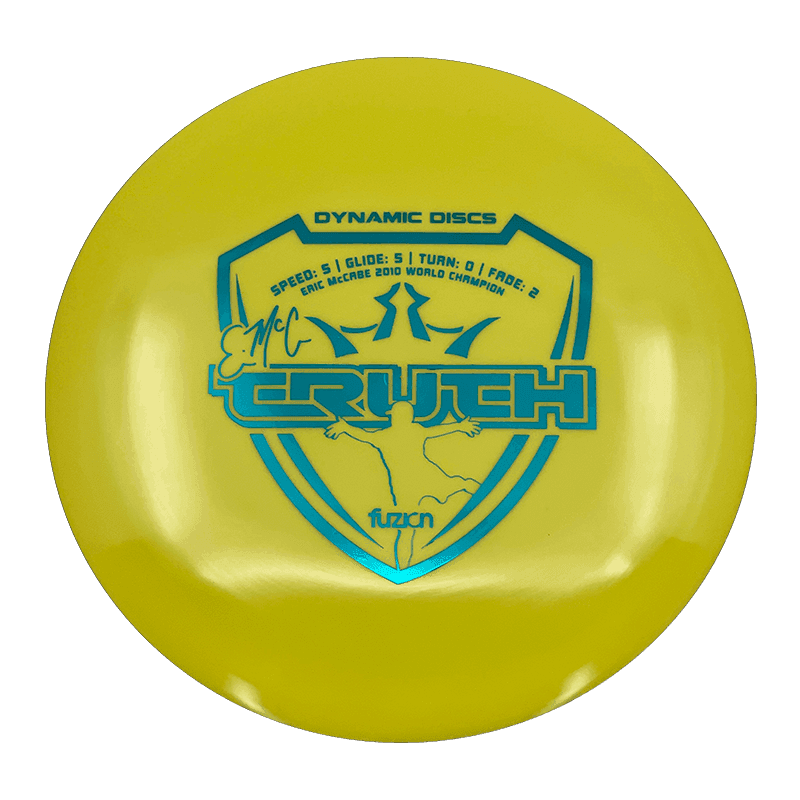 177g - Yellow (Teal Foil) Fuzion Dynamic Discs EMac Truth - Skyline Disc Golf