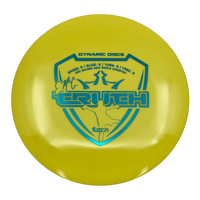 177g - Yellow (Teal Foil) Fuzion Dynamic Discs EMac Truth - Skyline Disc Golf