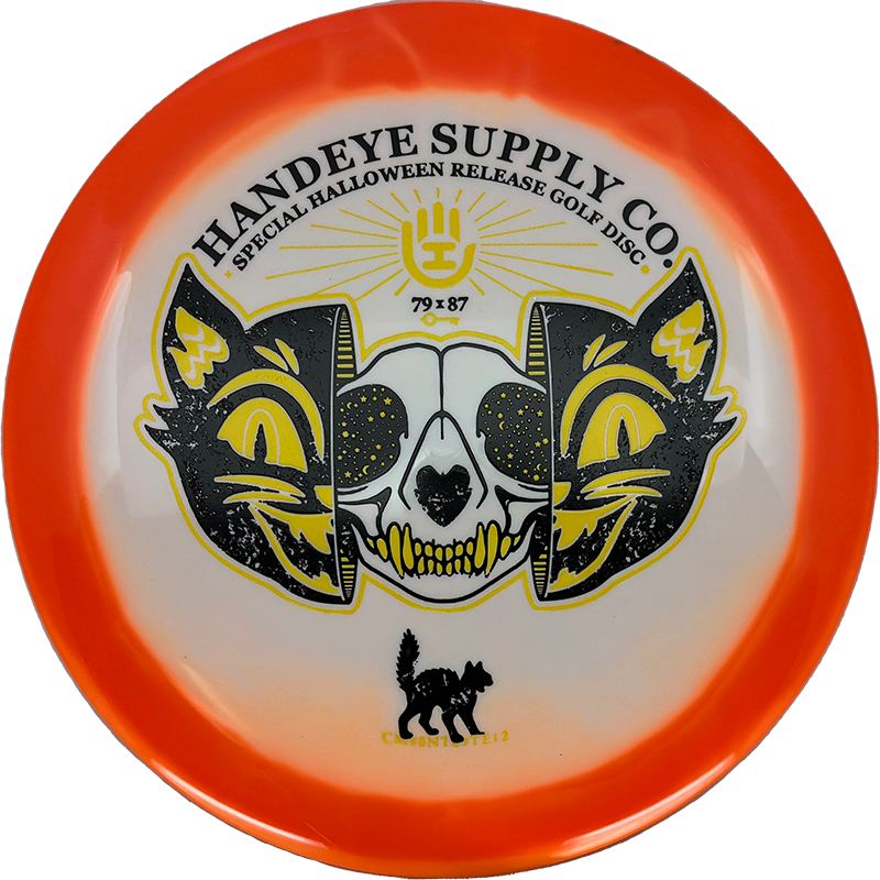 Dynamic Discs Enforcer Dynamic Discs Enforcer - Fuzion Orbit - Halloween Edition / 169g - Orange (HSCo Black Cat) - Skyline Disc Golf