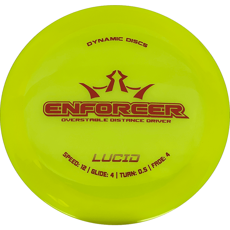 Dynamic Discs Enforcer Dynamic Discs Enforcer - Lucid / 169g - Yellow (Red) - Skyline Disc Golf