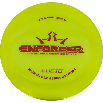 Dynamic Discs Enforcer Dynamic Discs Enforcer - Lucid / 169g - Yellow (Red) - Skyline Disc Golf