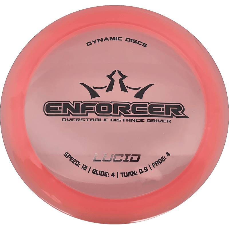 Dynamic Discs Enforcer Dynamic Discs Enforcer - Lucid / 171g - Peach Pink (Black) - Skyline Disc Golf