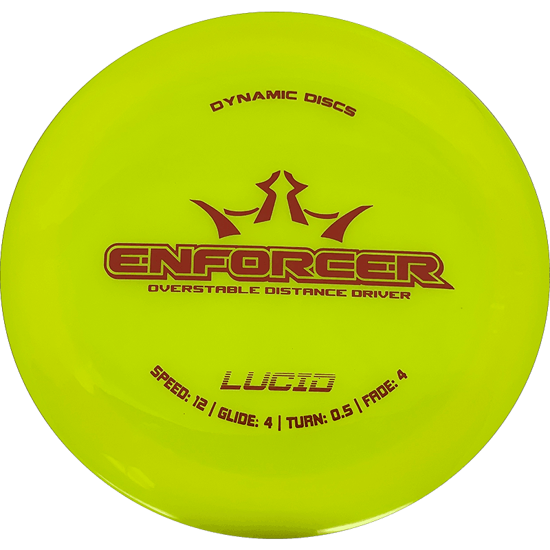 Dynamic Discs Enforcer Dynamic Discs Enforcer - Lucid / 171g - Yellow (Red) - Skyline Disc Golf