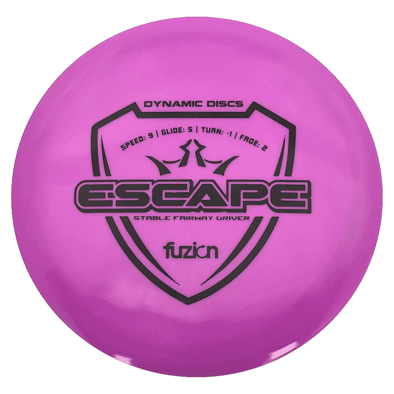 173g - Violet (Black) Fuzion Dynamic Discs Escape - Skyline Disc Golf