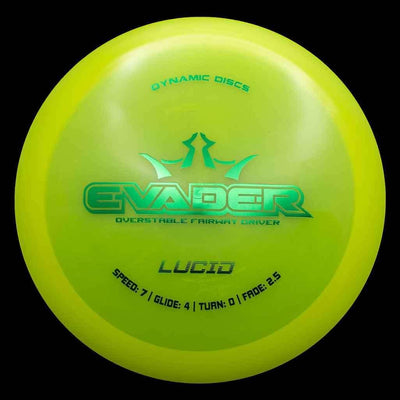 Dynamic Discs Evader Dynamic Discs Evader - Lucid / 176g - Yellow (Green Foil) - Skyline Disc Golf