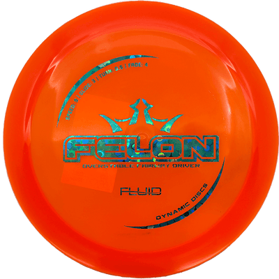 Dynamic Discs Felon Dynamic Discs Felon - Fluid / 173g - Orange (Blue Flowers) - Skyline Disc Golf