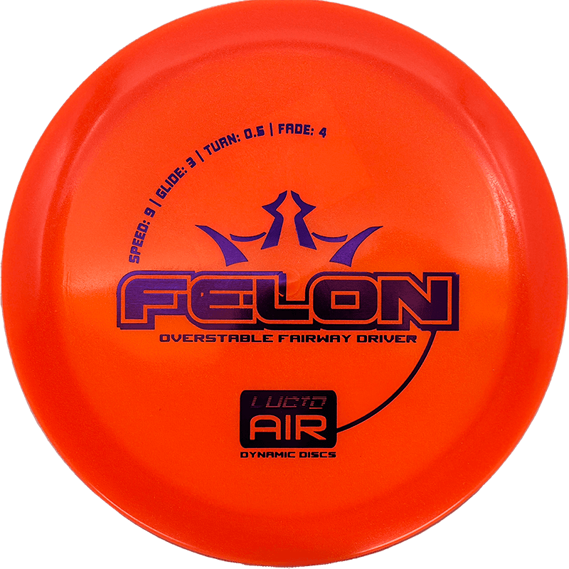 Dynamic Discs Felon - Lucid Air / 157g - Orange (Purple Foil)