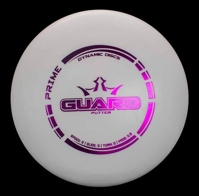 Dynamic Discs Guard Dynamic Discs Guard - Prime / 174g - White (Magenta Foil) - Skyline Disc Golf