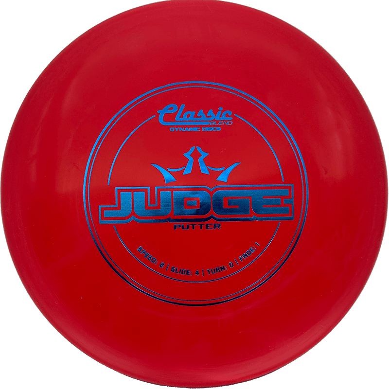 173g - Red (Blue Foil) Classic Blend Dynamic Discs Judge - Skyline Disc Golf