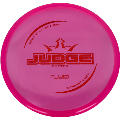 Dynamic Discs Judge Dynamic Discs Judge - Fluid / 174g - Pink (Red) - Skyline Disc Golf