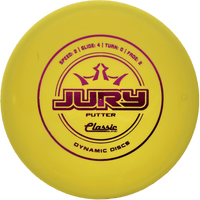 174g - Yellow (Magenta) Classic Blend Dynamic Discs Jury - Skyline Disc Golf