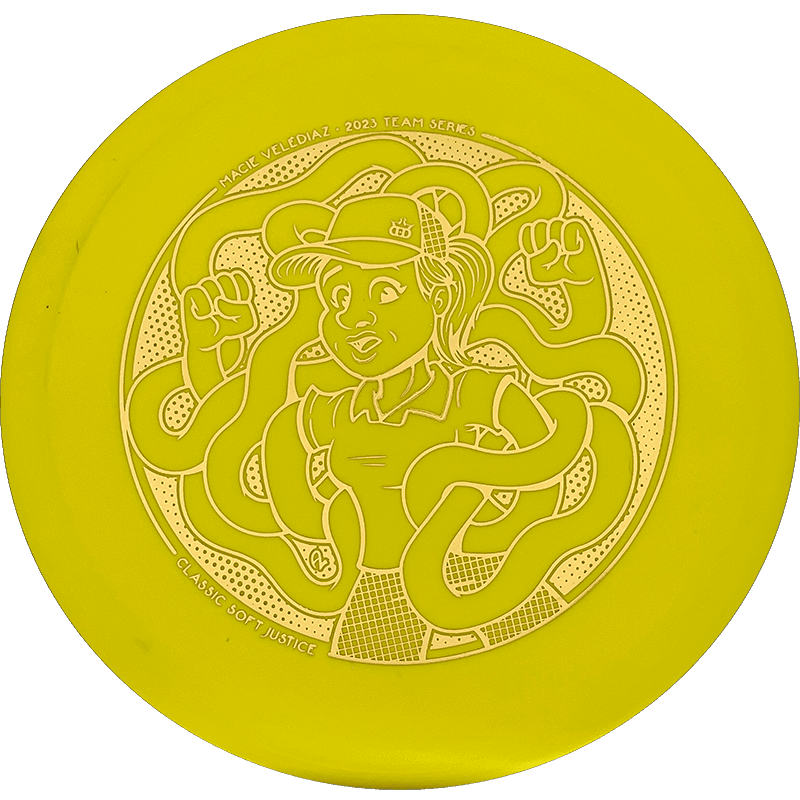 Dynamic Discs Justice - Classic Soft - Macie Velediaz Team Series / 173g - Yellow (Gold)