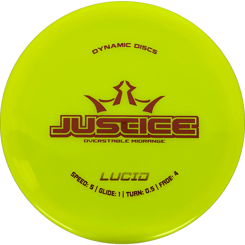 Dynamic Discs Justice - Lucid / 172g - Yellow (Red)