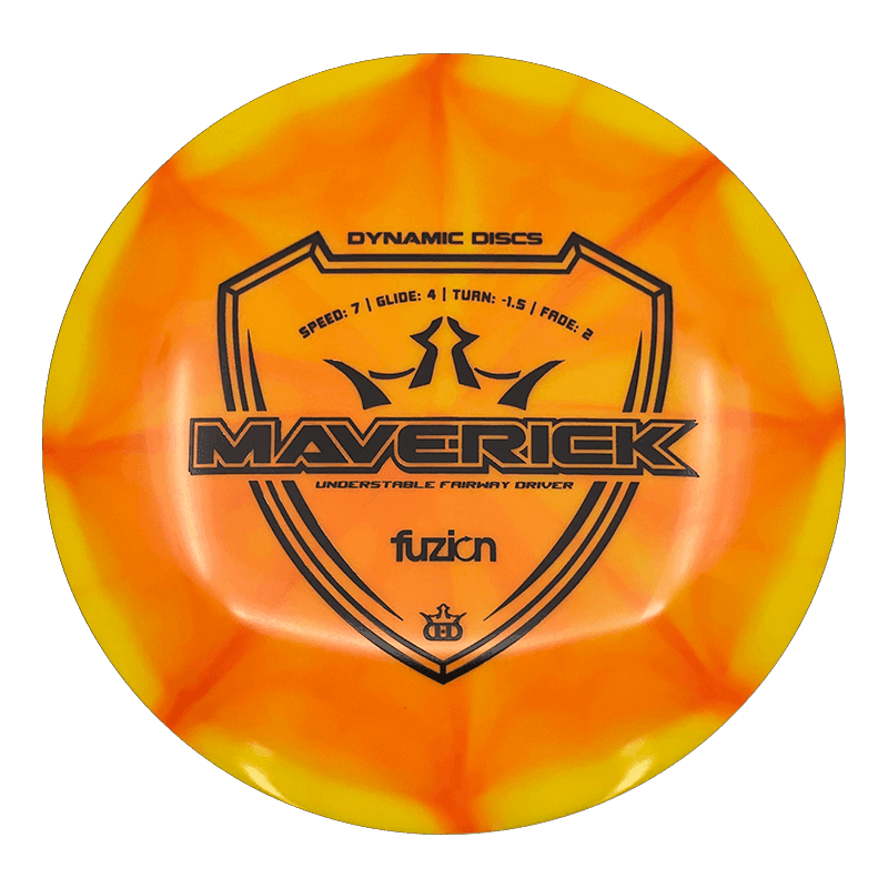 Dynamic Discs Maverick Dynamic Discs Maverick - Fuzion Burst / 173g - Orange Burst (Black) - Skyline Disc Golf