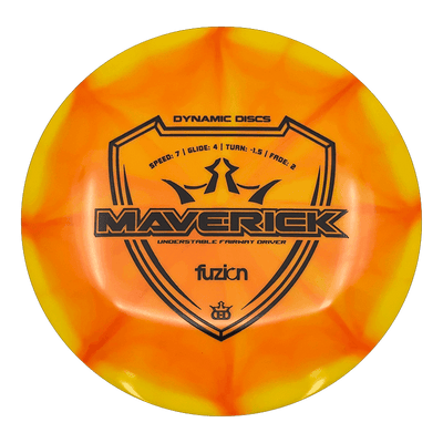 Dynamic Discs Maverick Dynamic Discs Maverick - Fuzion Burst / 173g - Orange Burst (Black) - Skyline Disc Golf