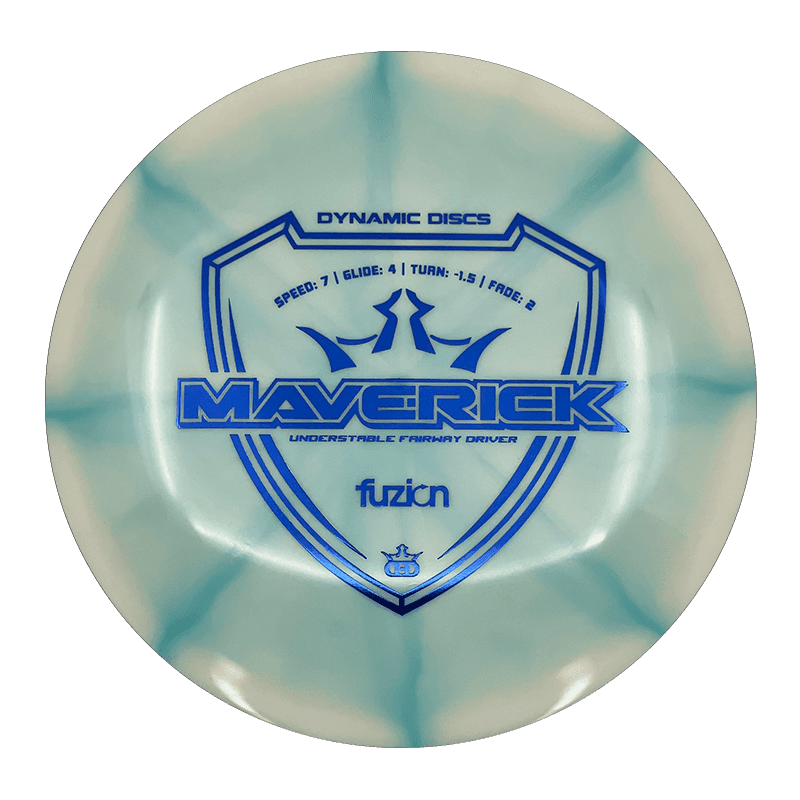 Dynamic Discs Maverick Dynamic Discs Maverick - Fuzion Burst / 174g - Blue/White Burst (Blue Foil) - Skyline Disc Golf