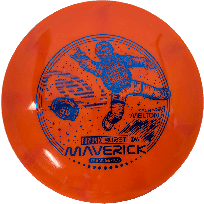 Dynamic Discs Maverick - Fuzion-X Burst - Zach Melton Team Series / 176g - Orange (Blue Foil)