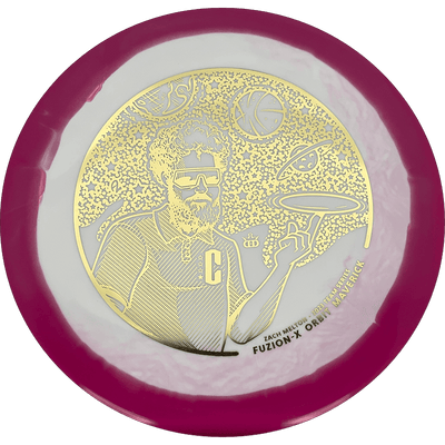 Dynamic Discs Maverick Dynamic Discs Maverick - Fuzion-X Orbit - Zach Melton Team Series / 173g - White w/ Pink Rim (Gold Foil) - Skyline Disc Golf