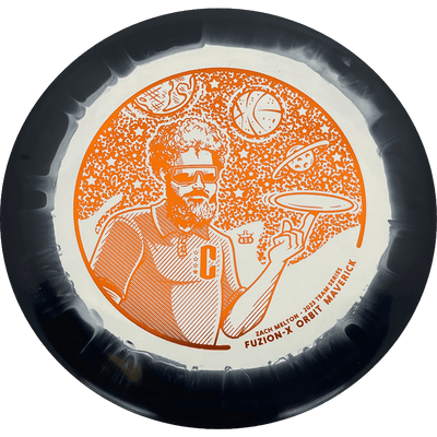 Dynamic Discs Maverick Dynamic Discs Maverick - Fuzion-X Orbit - Zach Melton Team Series / 176g - White w/ Black Rim (Orange Foil) - Skyline Disc Golf