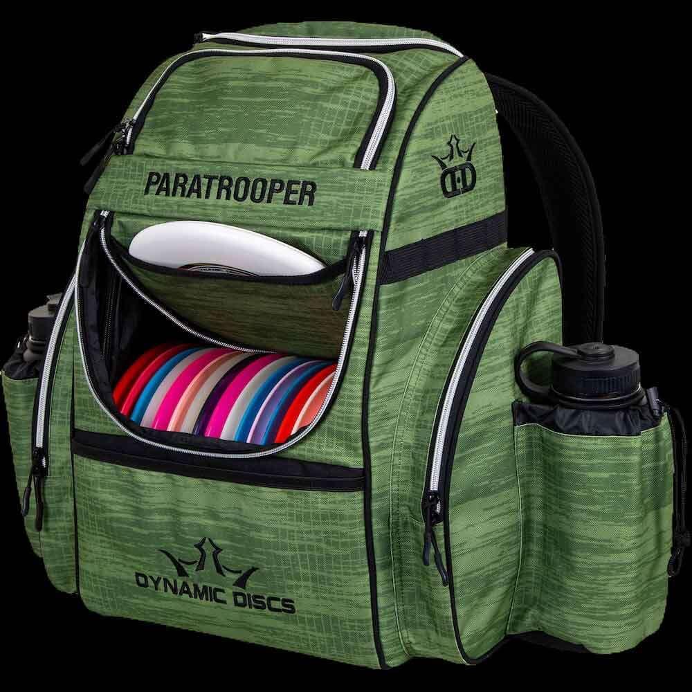 Dynamic Discs Paratrooper Backpack Dynamic Discs Paratrooper Backpack - Scratched Camo Green - Skyline Disc Golf