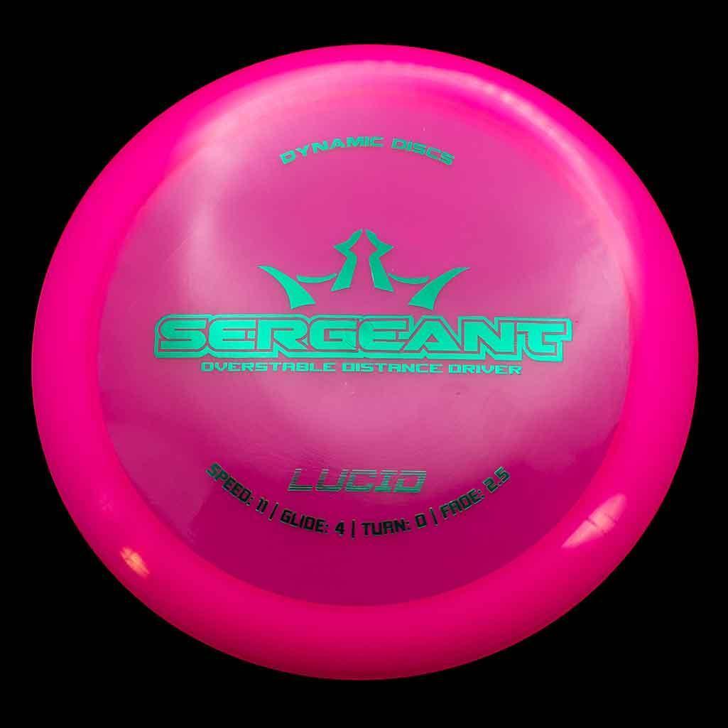 Dynamic Discs Sergeant - Lucid / 173g - Pink (Green Foil) - Skyline Disc Golf