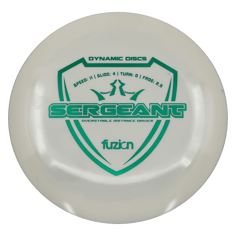 Dynamic Discs Sergeant Dynamic Discs Sergeant - Fuzion / 170g - White (Green Foil) - Skyline Disc Golf