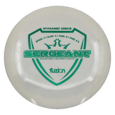 Dynamic Discs Sergeant Dynamic Discs Sergeant - Fuzion / 170g - White (Green Foil) - Skyline Disc Golf