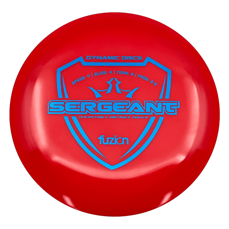 Dynamic Discs Sergeant Dynamic Discs Sergeant - Fuzion / 171g - Red (Blue Foil) - Skyline Disc Golf