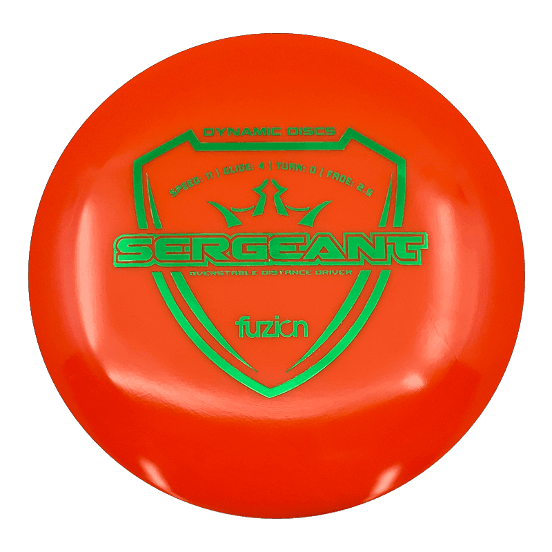 Dynamic Discs Sergeant Dynamic Discs Sergeant - Fuzion / 173g - Orange (Green Foil) - Skyline Disc Golf