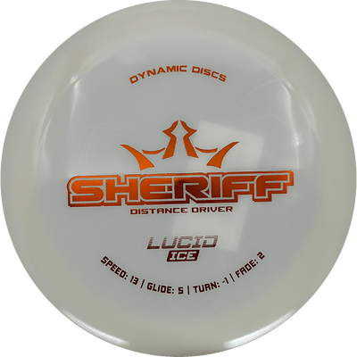 Dynamic Discs Sheriff Dynamic Discs Sheriff - Lucid Ice / 173g - Pearl (Orange Foil) - Skyline Disc Golf