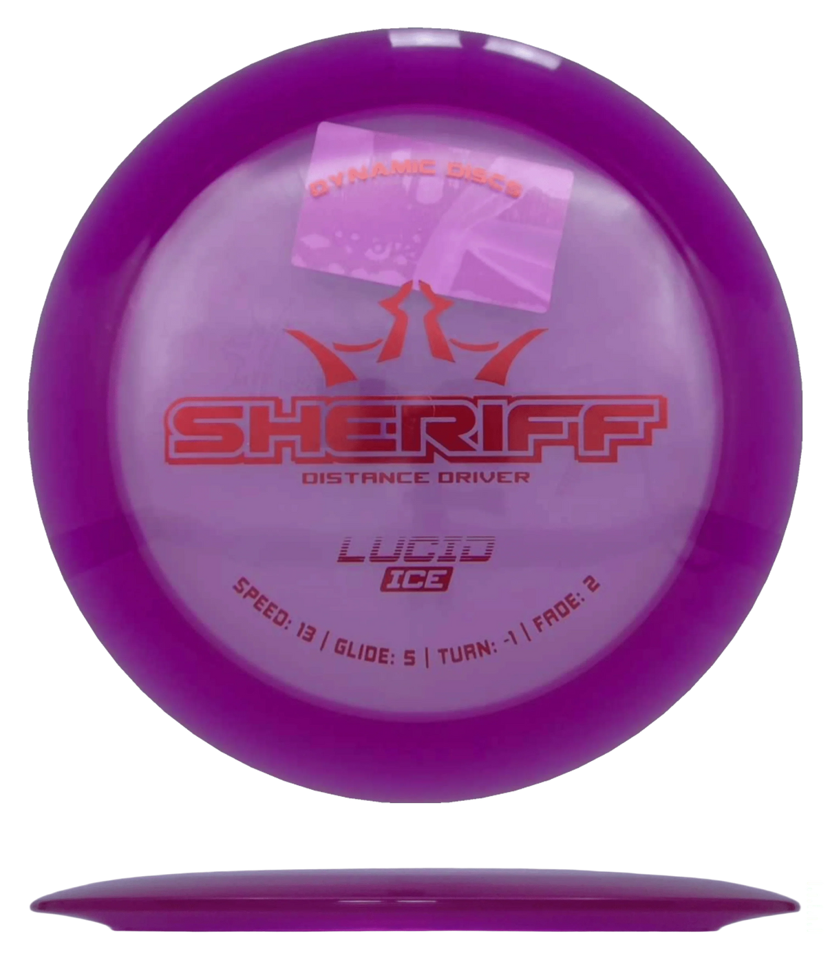 Dynamic Discs Sheriff - Lucid Ice / 173g - Purple (Red Foil) *061* - Skyline Disc Golf