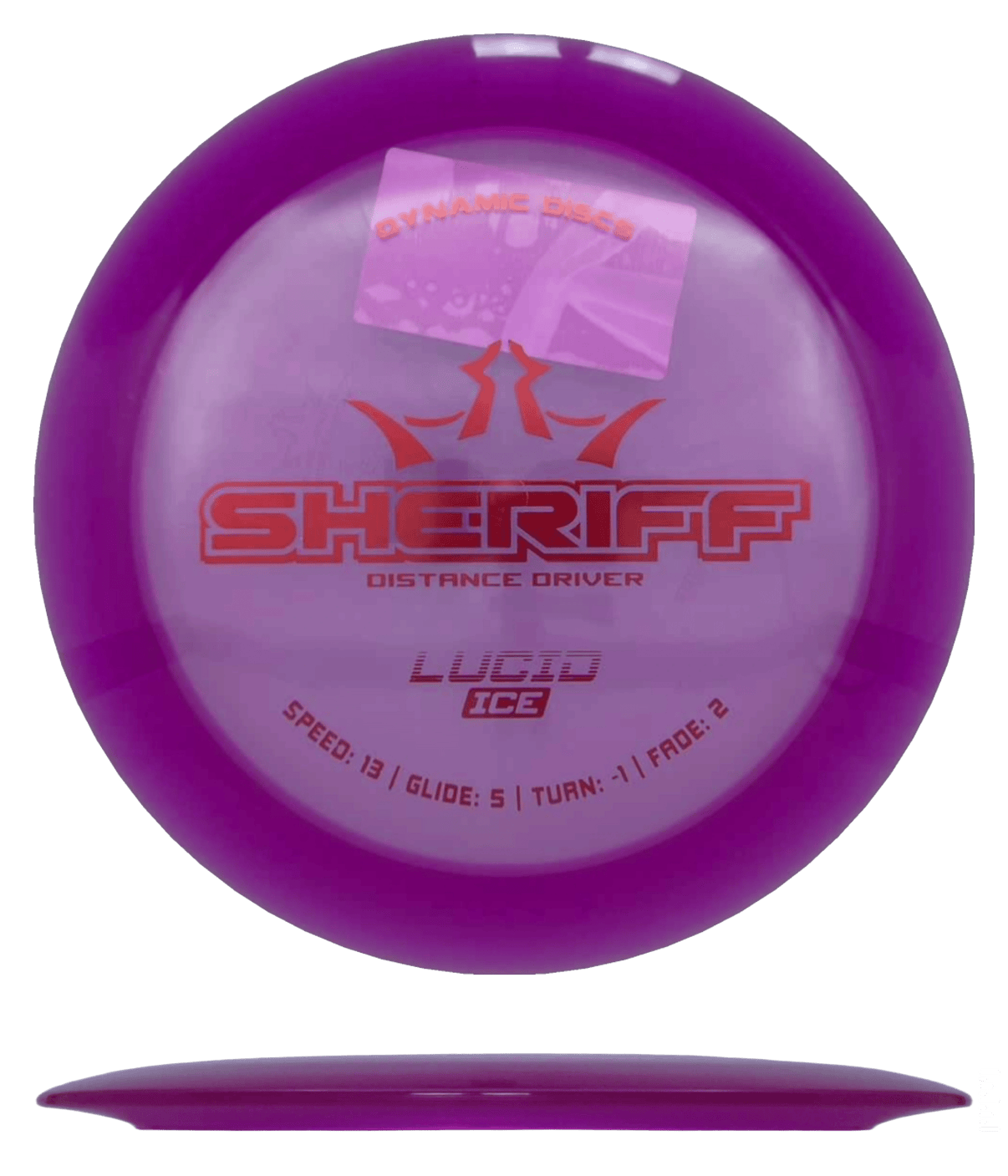 173g - Purple (Red Foil) *061* Lucid Ice Dynamic Discs Sheriff - Skyline Disc Golf