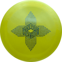Dynamic Discs Sockibomb Enforcer - Lucid Chameleon / 173g - Yellow (Blue Shatter)
