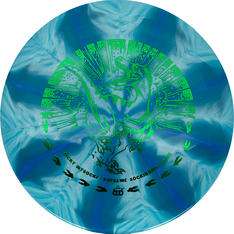 Dynamic Discs Sockibomb Felon - Supreme Burst / 176g - Sky Blue/Blue Burst (Green Foil)