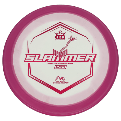 Dynamic Discs Sockibomb Slammer Dynamic Discs Sockibomb Slammer - Classic Supreme Orbit / 175g - Magenta (Red Foil - Ignite Stamp v1) *1059* - Skyline Disc Golf