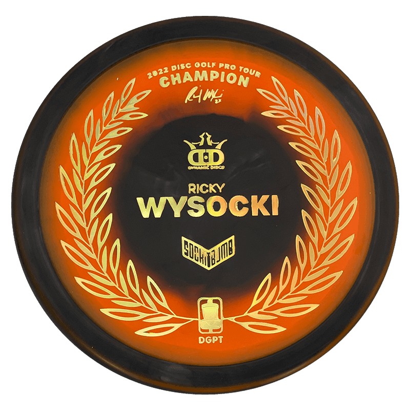 Dynamic Discs Sockibomb Slammer Dynamic Discs Sockibomb Slammer - Classic Supreme Orbit Raptor Eye / 175g - Orange/Black (Gold - Wysocki DGPT Championship) *1036* - Skyline Disc Golf