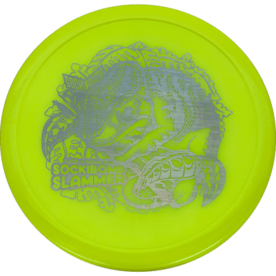 Dynamic Discs Sockibomb Slammer Dynamic Discs Sockibomb Slammer - Lucid-X Chameleon / 174g - Yellow (Pewter) - Skyline Disc Golf