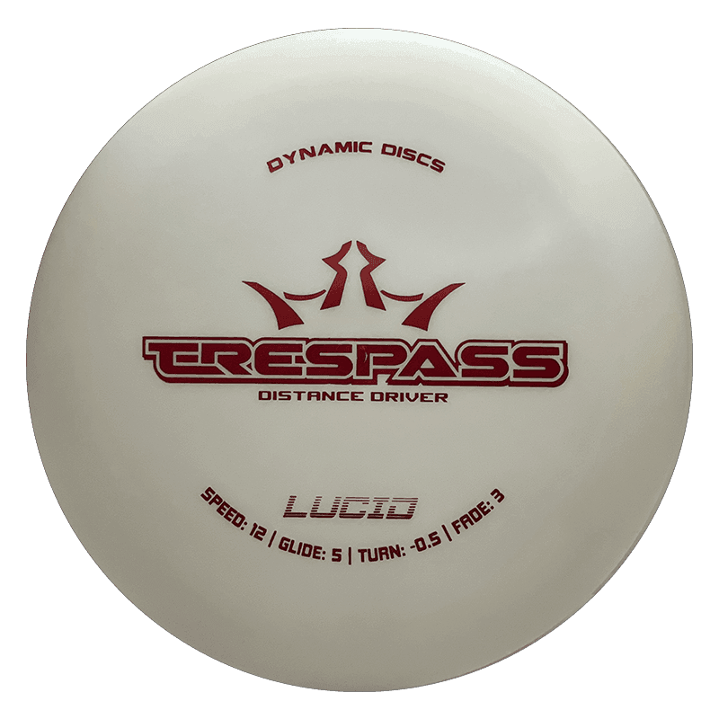 175g - White (Red Foil) Lucid Dynamic Discs Trespass - Skyline Disc Golf