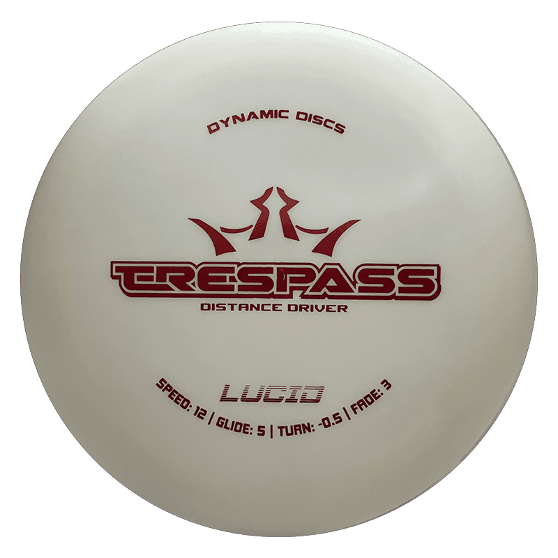 Dynamic Discs Trespass Dynamic Discs Trespass - Lucid / 175g - White (Red Foil) - Skyline Disc Golf