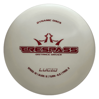 Dynamic Discs Trespass Dynamic Discs Trespass - Lucid / 175g - White (Red Foil) - Skyline Disc Golf