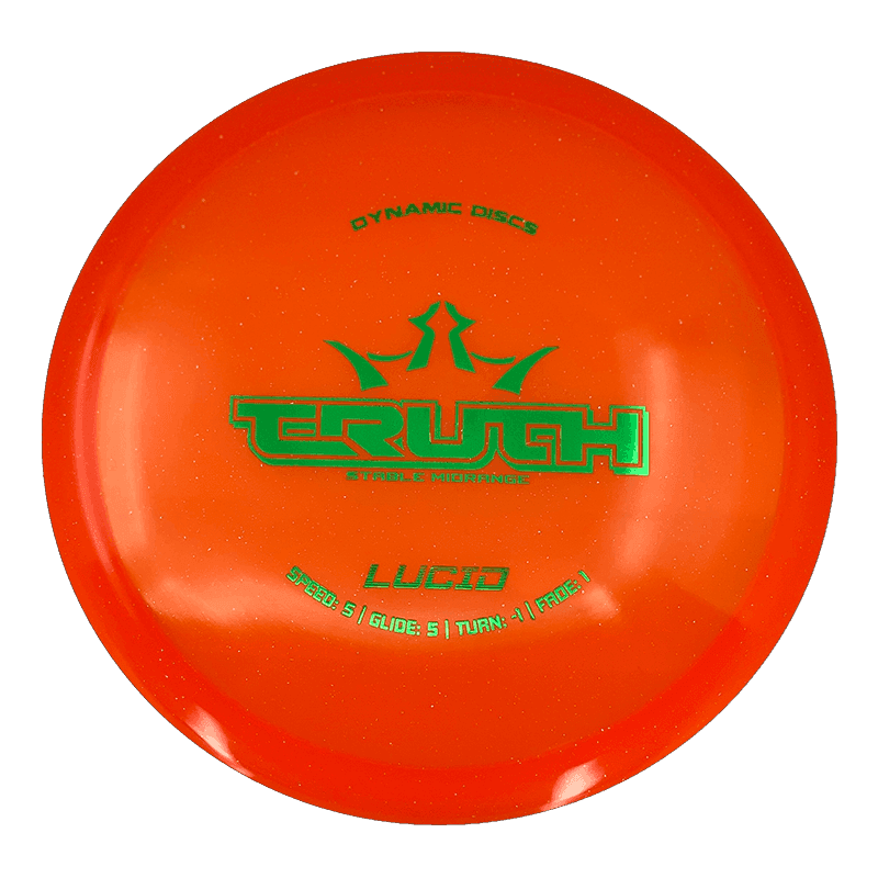 175g - Orange (Green Foil) Lucid Dynamic Discs Truth - Skyline Disc Golf